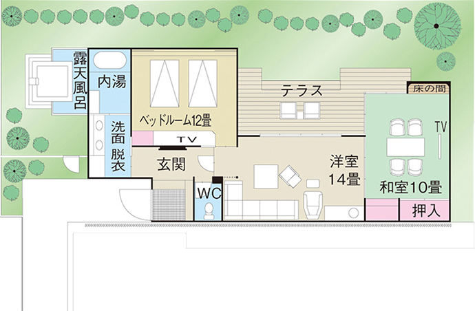 ロイヤルスイートあかがね間取り図