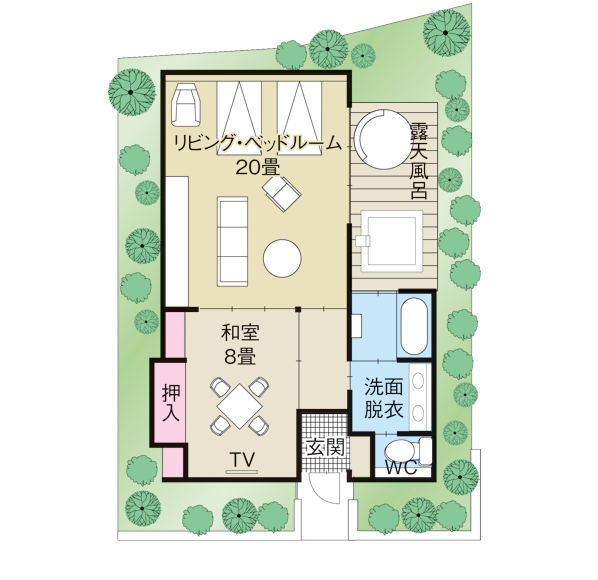 月代スイート翡翠・めのう 間取り図